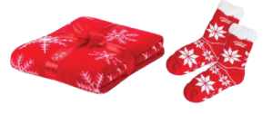 regalos para empleados en navidad sentinel mantas y calcetines personalizados