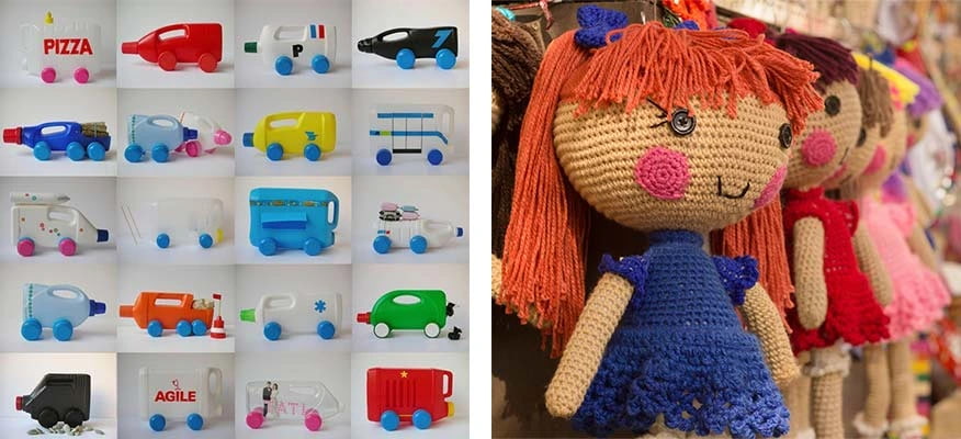 Ideas de juguetes reciclables con botellas de plástico